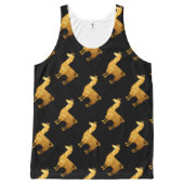 Gold Llama Tank Top Pattern (Front)