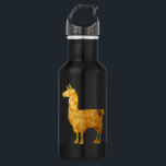 Gold Llama Water Bottle<br><div class="desc">Presenting Gold Llama
Let Loose Your Inner Llama</div>
