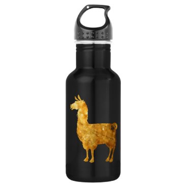 Gold Llama Water Bottle