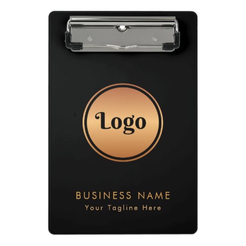 Gold Logo  Custom Text Business Company Branded  Mini Clipboard