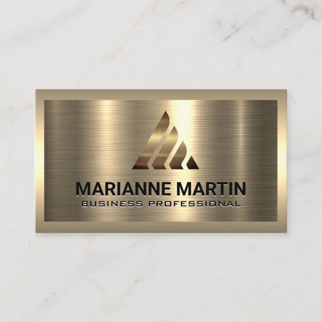 Gold Logo | Metallic Business Card (Front)