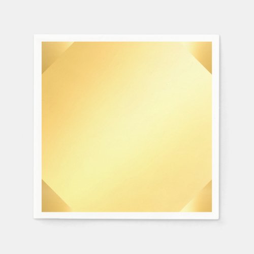 Gold Look Blank Template Modern Glamour Napkins