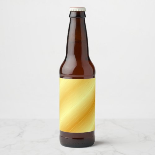 Gold Look Custom Elegant Modern Template Trendy Beer Bottle Label