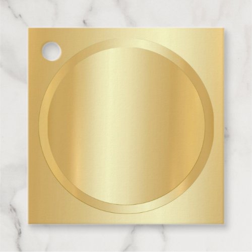 Gold Look Elegant Blank Template Add Your Text Favor Tags
