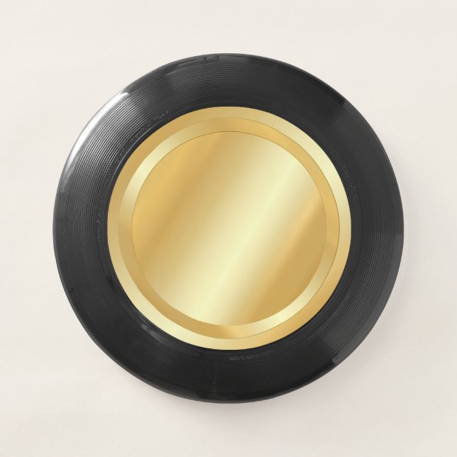 Gold Look Elegant Blank Trendy Template Custom Wham-O Frisbee (Front)