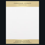 Gold Look Elegant Glamour Template Modern Trendy Letterhead<br><div class="desc">Gold Look Elegant Glamour Template Modern Trendy Letterhead.</div>