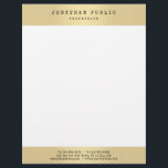 Gold Look Elegant Glamour Template Modern Trendy Letterhead<br><div class="desc">Gold Look Elegant Glamour Template Modern Trendy Letterhead.</div>