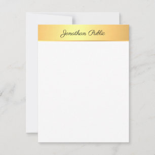 Gold Look Elegant Handwritten Text Name Template