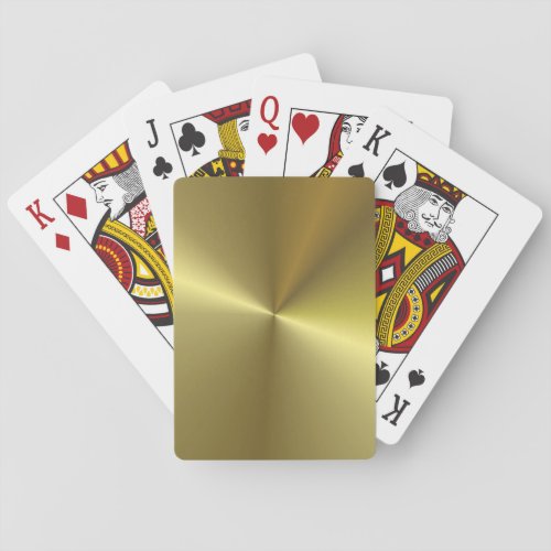Gold Look Elegant Modern Glamorous Template Poker Cards