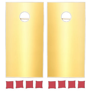 Gold Look Elegant Modern Trendy Glamorous Template Cornhole Set