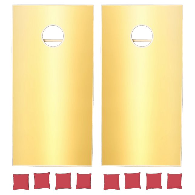Gold Look Elegant Modern Trendy Glamorous Template Cornhole Set (Set)