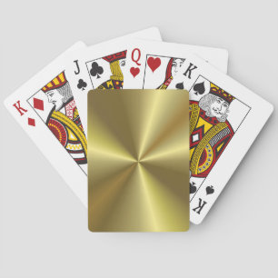 Gold Look Elegant Modern Trendy Template Poker Cards