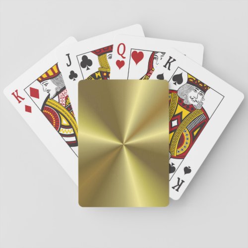 Gold Look Elegant Modern Trendy Template Poker Cards