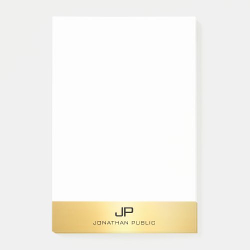 Gold Look Elegant Template Modern Professional Post_it Notes