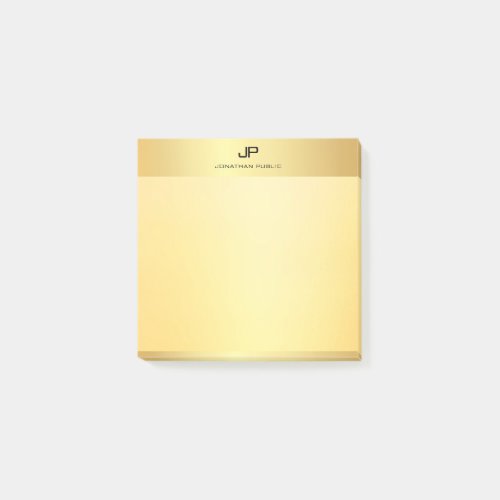 Gold Look Elegant Template Modern Professional Post_it Notes