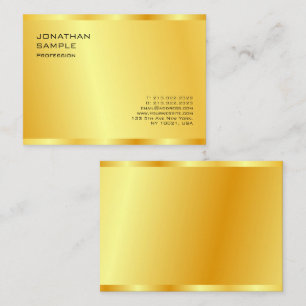 Gold Look Glamorous Elegant Professional Modern Business Card