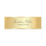 Gold Look Glamorous Modern Script Personalized Name Tag