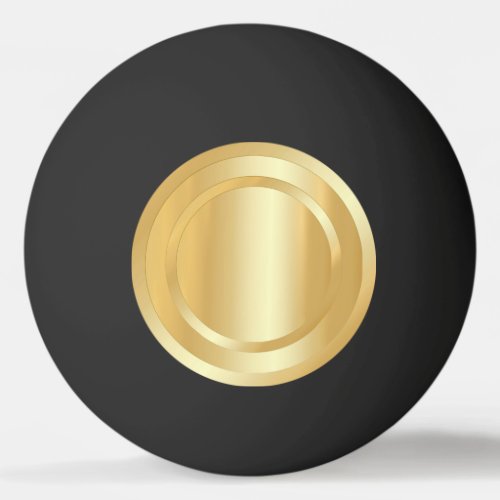 Gold Look Glamorous Trendy Custom Template Elegant Ping Pong Ball