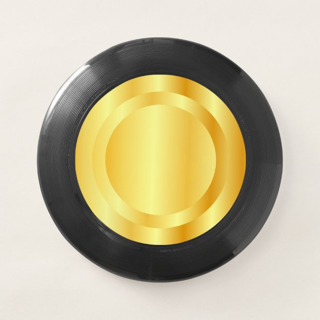 Gold Look Glamour Template Elegant Trendy Wham-O Frisbee (Front)