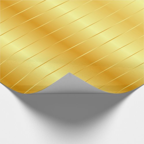 Gold Look Glossy Elegant Modern Template Wrapping Paper
