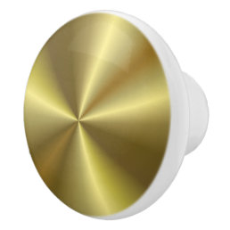 Gold Look Metallic Elegant Custom Template Ceramic Knob