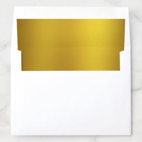 Gold Look Modern Elegant Glamour Chic Design Envelope Liner