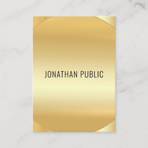 Gold Look Modern Elegant Luxury Template Custom Business Card