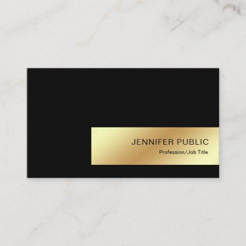 Gold Look Modern Elegant Professional Chic Luxury Business Card