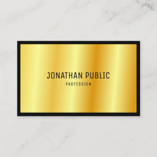 Gold Look Modern Elegant Professional Template Business Card