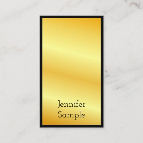 Gold Look Modern Elegant Professional Template Business Card