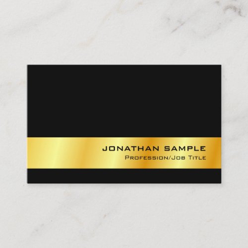 Gold Look Modern Professional Elegant Template Business Card