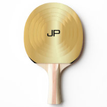 Gold Look Monogram Elegant Template Personalized Ping Pong Paddle Gold Look Monogram Elegant Template Personalized Ping Pong Paddle
