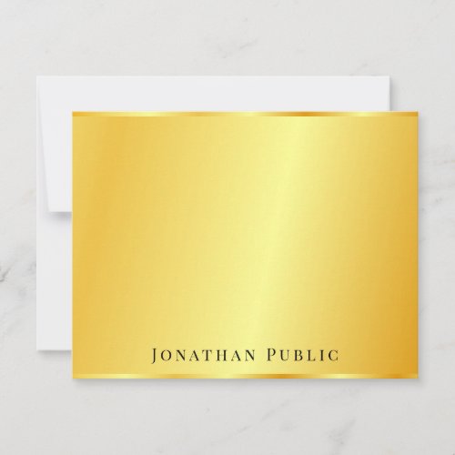 Gold Look Personalized Elegant Trendy Template