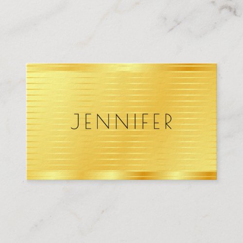 Gold Look Premium Thick Professional Template Business Card