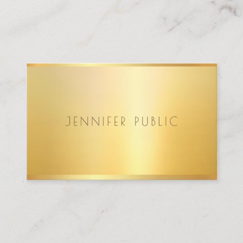 Gold Look Professional Elite Template Elegant Luxe Business Card