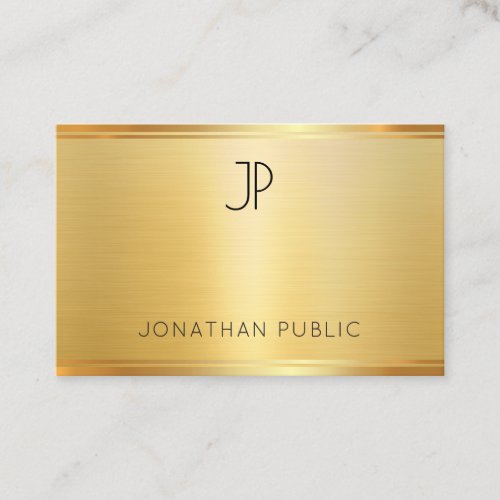 Gold Look Professional Modern Elegant Template Business Card