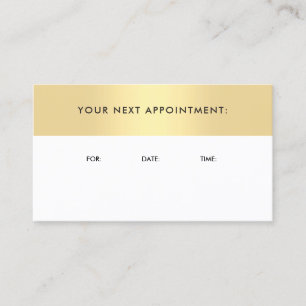 Gold Look Template Appointment Reminder Trendy