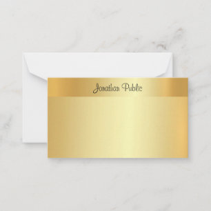 Gold Look Template Calligraphy Script Name Elegant