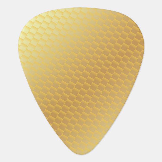 Gold Look Template Elegant Glamour Trendy Guitar Pick (Front)
