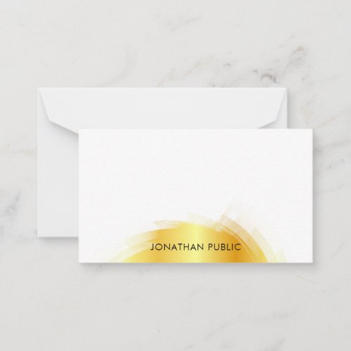 Gold Look Template Monogram Elegant Simple