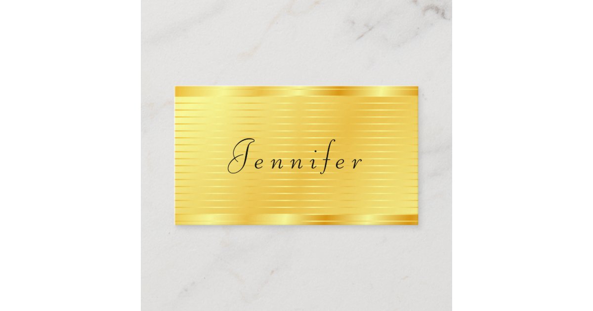 Gold Look Template Professional Modern Elegant Business Card | Zazzle