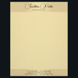 Gold Look Template Typography Modern Minimalist Letterhead<br><div class="desc">Gold Look Modern Elegant Typography Text Template Letterhead.</div>