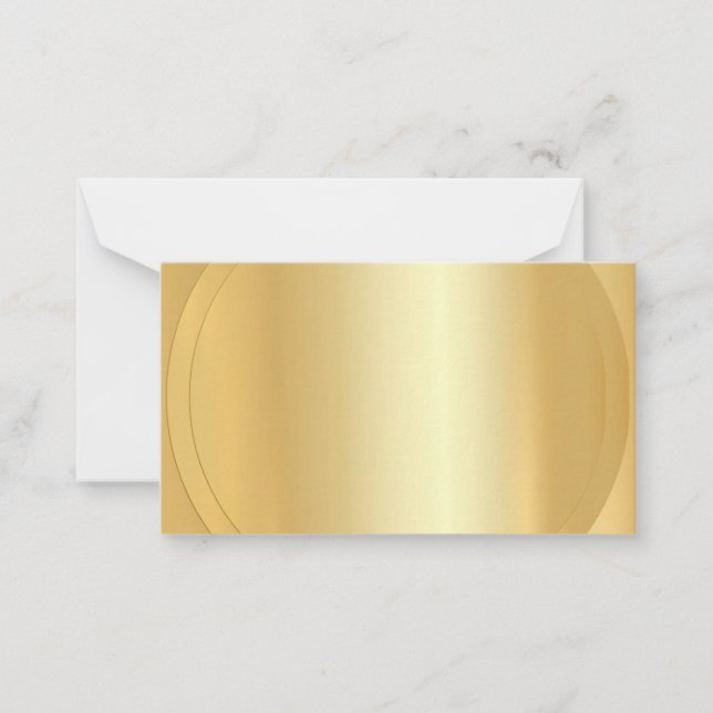 Gold Look Trendy Modern Elegant Blank Template (Front)