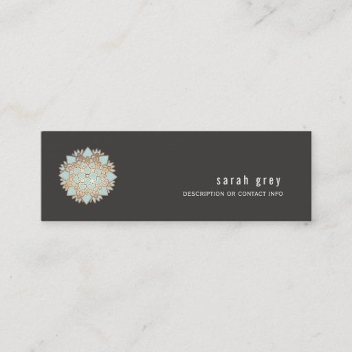 Customizable Gold Lotus Calling Card Business Card