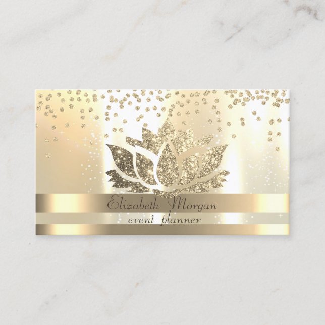 Gold Lotus Diamonds Business Card (Front)