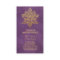 Gold Lotus Flower Elegant Purple Business Card