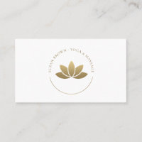 Gold Lotus Flower Logo
