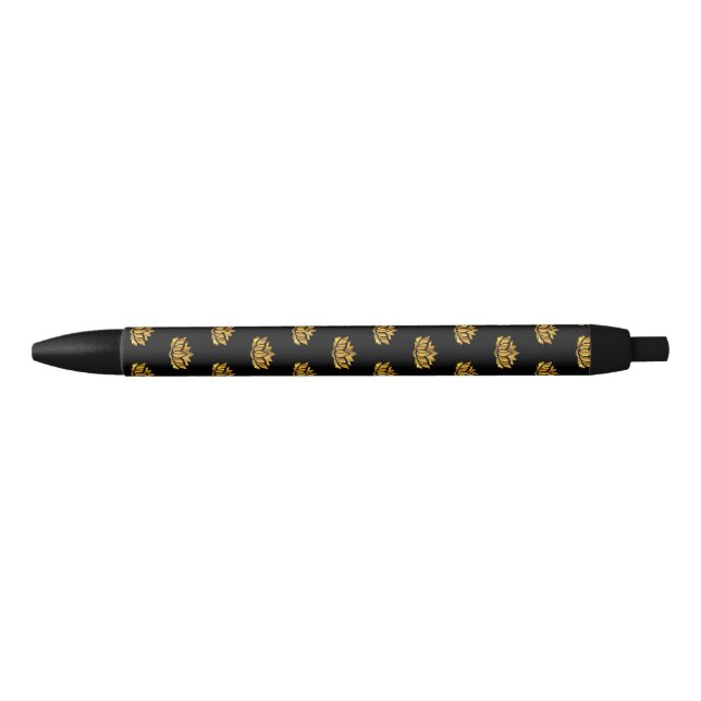 Gold Lotus Flower Pen (Front)