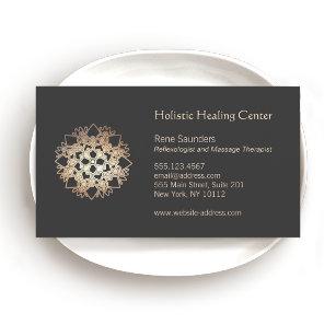 Gold Lotus Holistic Health and Healing Arts Business Card