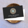 Gold Lotus Mandala Massage Therapist and Yoga Business Card